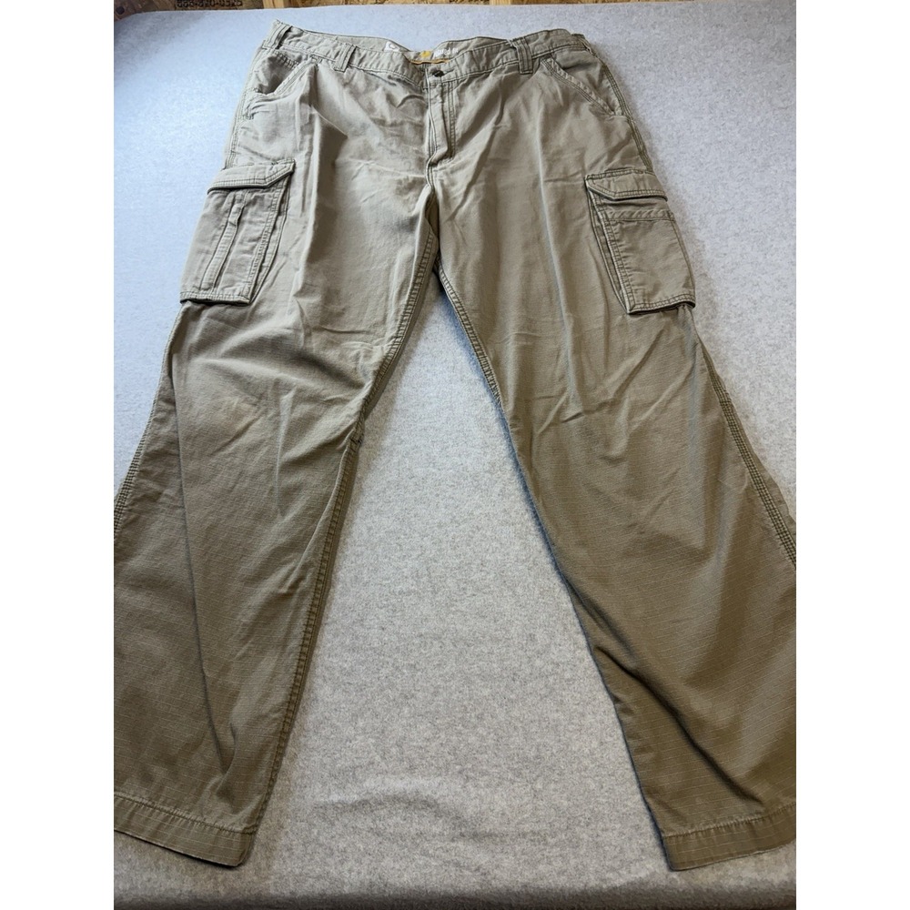 Carhartt Force Cotton Relaxed Fit Cargo Pants Mens 42x32 Khaki Tan.  0117